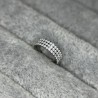 Hinged Segment Rings With 3 Rows CZ Pave Side