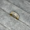 Hinged Segment Rings With 3 Rows CZ Pave Side