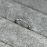 Implant Grade Titanium Hinged Segment Hoop Ring With Side CZ Pave