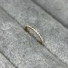 Implant Grade Titanium Hinged Segment Hoop Ring With Side CZ Pave