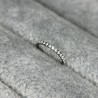 Implant Grade Titanium Hinged Segment Hoop Ring With Side CZ Pave