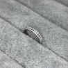 Hinged Segment Hoop Ring With Double Lined Outward Facing CZ