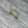 Hinged Segment Hoop Ring With Double Lined Outward Facing CZ
