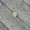 CZ Paved Pear With Pear CZ Center