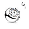 Externally Threaded CZ Ball