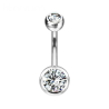 Externally Threaded CZ Belly Button