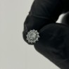 Bezel Set CZ Flower