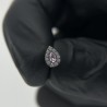 CZ Paved Pear With Pear CZ Center