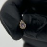 CZ Paved Pear With Pear CZ Center