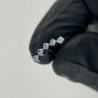 Titanium 5 Prong Set CZ Stone Top