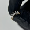 7 Prong Set Marquise CZ Tri-bead Cluster