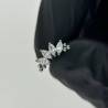 4 Prong Set Marquise CZ Tri-bead Cluster