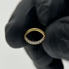 CZ Paved Face Shape Segment Ring