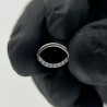 CZ Paved Face Shape Segment Ring