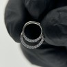 Hinged Segment Hoop Ring With double Facing Pave  CZ