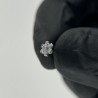 Bezel Set CZ Stone Flower Labret