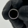 Implant Grade Titanium Hinged Segment Hoop Ring With Facing Pave  CZ