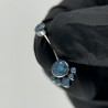 Round Bezel Set CZ Cluster Belly Button Ring