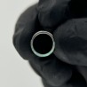 Implant Grade Titanium Hinged Segment Hoop Ring With Opal Lined Front