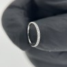 Implant Grade Titanium Hinged Segment Hoop Ring With Side CZ Pave