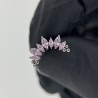 7 Prong Set Marquise CZ Tri-bead Cluster