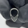 Implant Grade Titanium 3 Lines Hinged Segment Hoop Ring