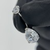 Round Top CZ With Prong Set Pear CZ