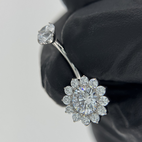 Flower Belly Button Ring