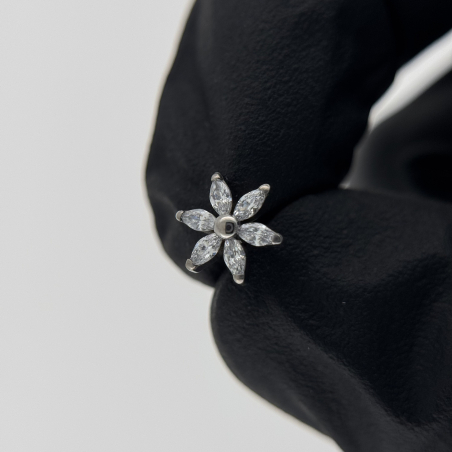 Six Floral Marquise Top