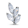 4 Marquise CZ Leaf Shape Top