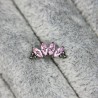 4 Prong Set Marquise CZ Tri-bead Cluster