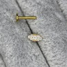 CZ Paved Marquise Top Labret