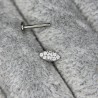 CZ Paved Marquise Top Labret