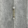 Bezel CZ With Chain Dangle Top