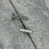 Threadless Push Pin 5 CZ Tile Labret