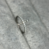 CZ Pave Side Cross Design Segment Ring