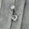 Belly Button CZ Heart