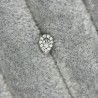 CZ Paved Pear With Pear CZ Center