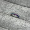 Hinged Segment Hoop Ring Lined With Outward Facing Opal