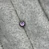 Titanium Bezel Set Semi Precious Stones Disk Top